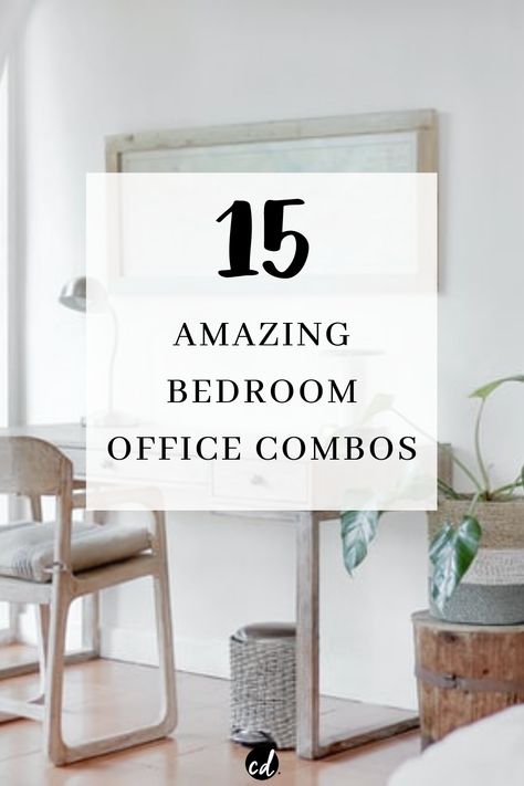 Office In Room Bedrooms, Bedroom Ideas With Office Work Spaces, Home Office In A Bedroom, Bedroom Office Combo Small Layout, Spare Room Office Combo Ideas, Bedroom To Office Conversion, Small Offices At Home, Small Workspace In Bedroom, Guest Bedroom Office Combo Small Layout