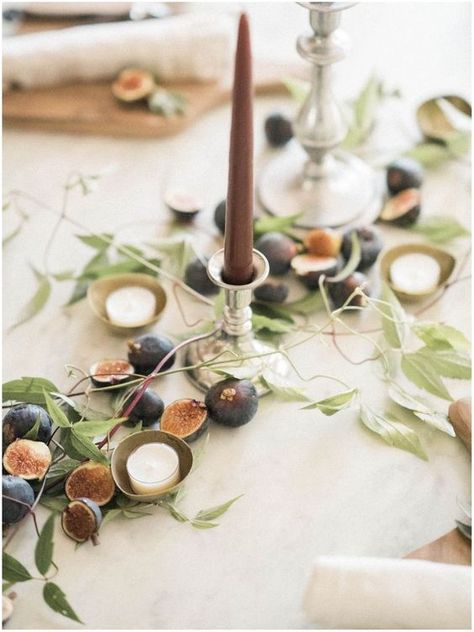 Dried Fruit Table Decor Wedding, Figs Wedding Decor, Mediterranean Fall Decor, Fig Table Decor, Pear Wedding Decor, Fig Centerpiece, Fig Wedding Decor, Halloween Wedding Reception Decorations, Fig Decor