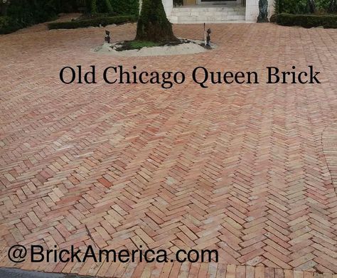 BrickAmerica on Instagram: “Authentic Used “Old Chicago” Clay Bricks in a Queen Size make for a impressive driveway. Come see the new shipment that just arrived today!…” Chicago Brick Driveway, Clay Bricks, Brick Driveway, Chicago Brick, Come And See, Driveway, Queen Size, Chicago, Queen