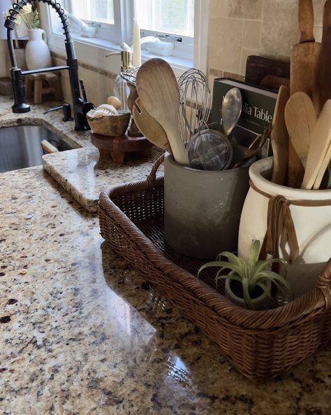 Happy Saturday! I used the Target Studio Mcgee Basket to organize my kitchen counter and bring some style and warmth to my kitchen counter! Who loves practical and pretty! Would you do the same? #saturdaystills #kitchen #kitchenstyling #targetstyle #studiomcgee Organize My Kitchen, Parenting Challenge, Eat Lunch, Target Style, Studio Mcgee, My Kitchen, Kitchen Styling, Happy Saturday, Kitchen Counter