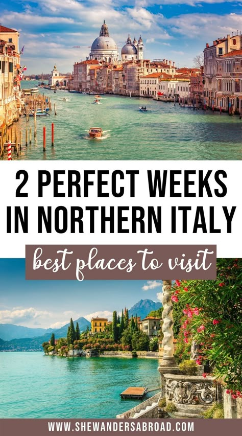 The only Northern Italy road trip itinerary you'll ever need. Follow this Northern Italy itinerary to see the best of Northern Italy in 2 weeks! Map included! | Italy travel tips | Europe road trip ideas | Best road trips in Italy | Best things to do in Italy | Prettiest places in Northern Italy | Italy bucket list | Italy travel itinerary | Where to go in Italy | Italy vacation planning | Italy road trip ideas | Milan | Dolomites | Lake Garda | Lake Como | Verona | Venice Dolomites Lake, Italy Travel Map, Northern Italy Itinerary, Italy Road Trip Itinerary, Italy Travel Itinerary, Northern Italy Travel, Europe Road Trip, Italy Vacation Itinerary, Where To Go In Italy