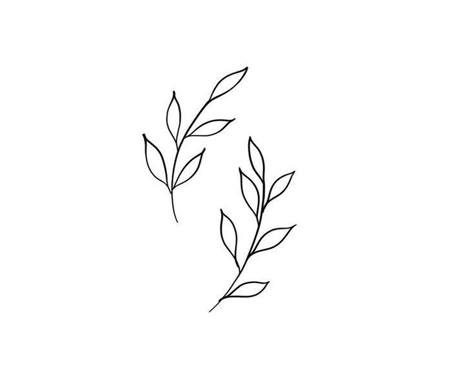 Outline Minimalist Tattoo, Leaf Finger Tattoo Stencil, Leaves Minimalist Tattoo, Leaf Tattoo Small Simple, Leaf Tattoo On Finger, Women Leaf Tattoo, Mini Vine Tattoo, Simple Growth Tattoo, Small Vine Tattoo Simple