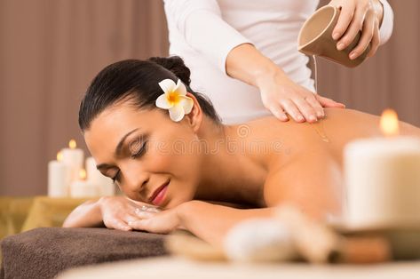 Woman Having A Back Oil Massage. Relaxed Woman Receiving A Back Massage At Healt , #Ad, #Massage, #Oil, #Woman, #Relaxed, #Spa #ad Homemade Massage Oil, Botox Clinic, Massage Oils Recipe, Massage Oils, Aromatherapy Massage, Essential Oil Benefits, Oil Benefits, Best Essential Oils, Deep Tissue Massage