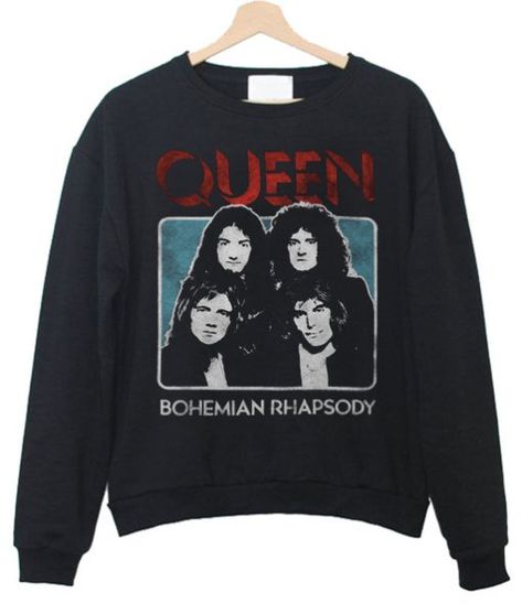 Queen Band Sweatshirt Queen Rock Band, Neo Grunge, Earl Sweatshirt, Tokyo Street Fashion, Queen Outfit, Men With Street Style, Queen Shirts, Queen Band, Bohemian Rhapsody