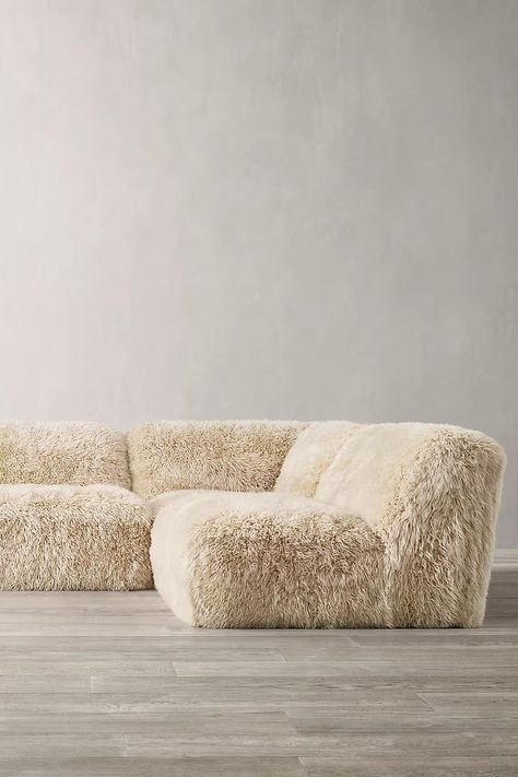 The Best Sheepskin and Sherpa Couches | 2022 Fluffy Sofa, Modular Couch, Comfortable Couch, Luxury Furniture Living Room, L Shaped Sofa, Fabric Armchairs, Comfortable Sofa, Couches Living Room, Modular Sofa