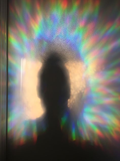 Result of #Rabbitgoo 3D window film + sun coming through equals rainbow on the wall. So I stepped into the rainbow and took a selfie of my shadow and “aura” if I only could see auras. But at least I can imagine and do #shadowwork! Light Inside You, Rainbow Powers Aesthetic, Ethereal Universe, Rainbow On The Wall, Aura Colours, See Auras, Dawn Aesthetic, Reflection Drawing, Light Headed