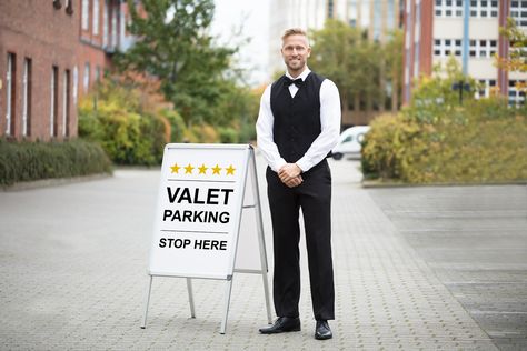 Make your guests feel special and boost your business by adding #ValetServices to #ParkingManagement in Los Angeles. New Classic Exterior, Car Valet, Property Branding, Parking Solutions, Valet Stand, Parking Sign, Valet Parking, Parking Signs, About Us