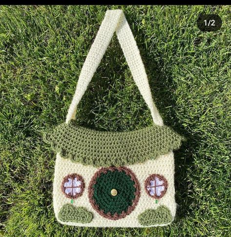 Shoulder Bag Pattern, Bag End, Bag Crochet Pattern, Shoulder Bags Pattern, Crochet Design Pattern, Trendy Crochet, Crochet Books, Diy Crochet Projects, Bag Crochet