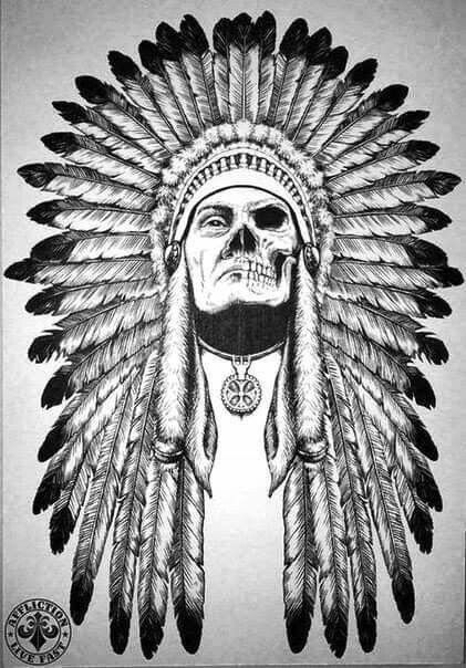 Native American Warrior Tattoos, Indian Headdress Tattoo, Native American Svg, Indian Skull Tattoos, Rabe Tattoo, Native American Tattoo Designs, Indian Tattoo Design, Headdress Tattoo, 42 Tattoo