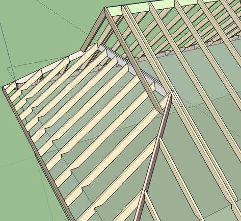 Dutch Gable Roof Bracket - Structural engineering general discussion - Eng-Tips Dutch Hip Roof, Dutch Gable Roof, Hip Roof Design, Roof Rafters, Gable Roof House, Gable Roof Design, Roof Brackets, Roof Decoration, Truss Design