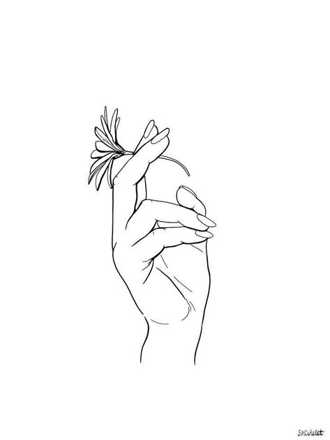 Minimalist Drawing, Caricature Drawing, Diy Tattoo, Outline Art, Hand Holding, Tattoo Flash, Line Art Drawings, Doodle Drawings, A Drawing