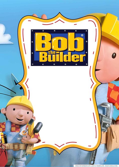 Nice 16+ Bob the Builder Birthday Invitation Templates #free #freeinvitation2019 #birthday #disney #invitations #invitationtemplates Bob The Builder Cake, Free Printable Invitations Templates, Construction Signs, Bob The Builder, Free Printable Invitations, Disney Invitations, Birthday Disney, Free Birthday, Free Birthday Invitation Templates