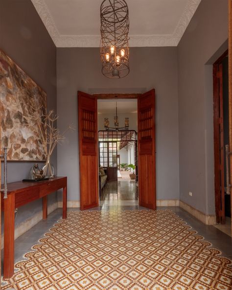 Merida Interior Design, Mexico Kitchen, Brick Roof, Mexico Real Estate, Patio Terrace, Merida Mexico, Shady Tree, Mahogany Doors, Ideas Hogar