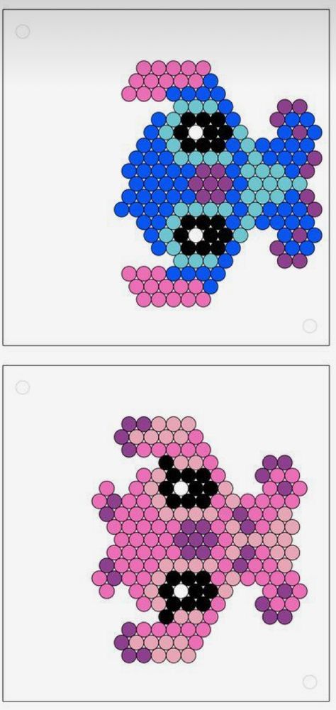 Aqua Bead Art, Peeler Bead Stitch, Disney Fuse Bead Patterns, Aqua Bead Designs, Aqua Bead Patterns, Perler Beads Ideas Stitch, Stitch Fuse Beads, Big Perler Bead Patterns Design, Water Fuse Beads Ideas