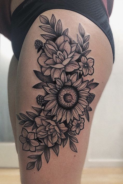 Lace Thigh Tattoos, Girl Flower Tattoos, Thigh Tattoo Men, Upper Thigh Tattoos, Side Thigh Tattoos, Girl Thigh Tattoos, Flower Thigh Tattoos, Floral Thigh Tattoos, Hip Thigh Tattoos