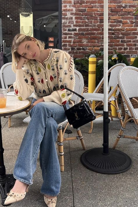 Fun Spring Outfits, Europe Winter Fashion, Europe Winter, Elsa Hosk, Looks Street Style, Fashion Mistakes, Looks Chic, Knitted Cardigan, Looks Style