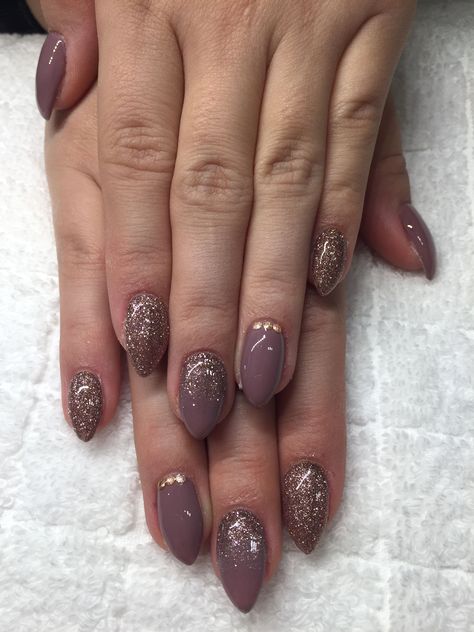 "Express your unique style with our collection of nail art ideas. Whether you prefer minimalistic or extravagant, there's something for everyone. #nailstyle #nailinspiration #nailenvy #nailjunkie #nailswag #nailgamestrong #nailobsessed #nailporn #nailspiration #nailartlove" Dark Nails For Wedding, Natural Nail Color With Glitter, Dark Nude Nail Designs, Nail Art Nude Color, Brown Nails Glitter, Brown Nails With Glitter, Dark Nail Art Designs, Dark Sparkly Nails, Dark Glitter Nails