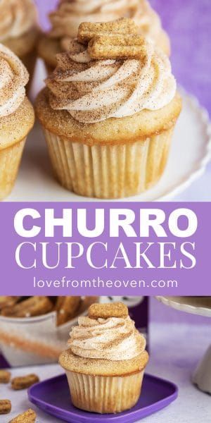 Churro Cupcakes, Resipi Kek, Torte Cupcake, Oreo Dessert, S'mores, Banana Split, Cupcake Ideas, Mini Desserts, Yummy Desserts