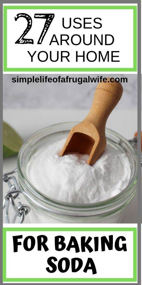 Baking soda is frugal, non-toxic, and very versatile. You can use it in a variety of ways around your home. Check out 27 uses for baking soda that you can try out! Uses For Baking Soda, Baking Soda Shampoo Recipe, Baking Soda For Hair, Baking Soda Benefits, Baking Soda Water, Diy Deodorant, Baking Soda Vinegar, Baking Soda Uses, Baking Soda Shampoo