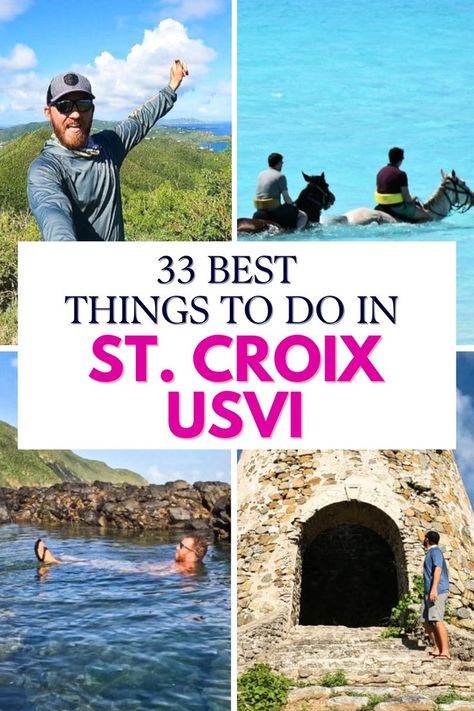 33 best things to do in St. Croix, USVI. All the popular sites, beaches, hikes & activities + hidden spots & local gems in St Croix. St Croix Virgin Islands, Virgin Islands Vacation, St Croix Usvi, Bioluminescent Bay, Rainbow Beach, St. Croix, Senior Trip, Best Boats, Adventure Of The Seas