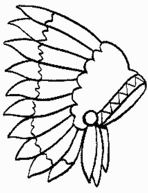 indian_coloring_pages_032 - Coloring Pages ABC Kids Fun Page Crown Drawing, Boy Coloring, Native American Patterns, Wilde Westen, Indian Headdress, Coloring Page Ideas, Native American Design, Coloring Pages For Boys, Nativity Crafts