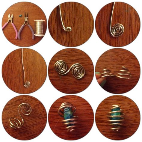 Spiral Wire Wrap Tutorial, Wire Spiral Tutorial, Wire Bending, Wire Spiral, Wire Wrapped Stone Jewelry, Wire Wrap Jewelry Designs, Wire Wrapped Jewelry Diy, Wire Wrapped Jewelry Tutorials, Wire Jewelry Tutorial