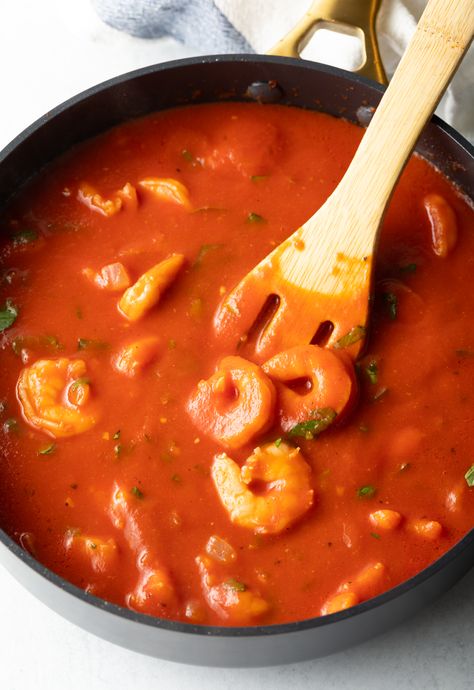 Seafood Marinara (with Shrimp) - A Spicy Perspective Seafood In Red Sauce, Shrimp In Marinara Sauce, Seafood Marinara Recipes, Shrimp Marinara Pasta, Shrimp In Red Sauce, Seafood Marinara Pasta, Seafood Marinara, Shrimp Marinara, Lobster Pasta Recipe