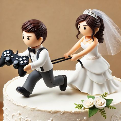 Images Of Funny Wedding Cake Toppers Wedding Cake Toppers Bride And Groom Funny, Funny Cake Toppers Wedding, Wedding Cake Toppers Funny, Funny Grooms Cake, Wedding Cake Topper Ideas, Titanic Cake, Bachelor Party Cakes, Lavender Theme, Cake Toppers Wedding