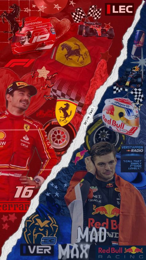 #sports #vibes #wallpaper #f1 #f1driver #f1aesthetic #charlesleclerc #maxverstappen #charlesleclerc16 #maxverstappen33 #lestappen Wallpaper F1, Red Bul, F1 Art, Vibes Wallpaper, 1% Wallpaper, Ferrari F1, Indy Cars, Simply Lovely, Teen Boy