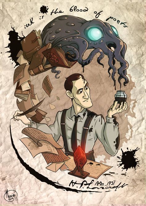 Lovecraft Mythos, Lovecraft Monsters, Cthulhu Fhtagn, Lovecraft Art, Lovecraft Cthulhu, Weird Fiction, Lovecraftian Horror, H P Lovecraft, Hp Lovecraft