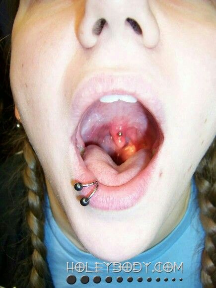 Uvula piercing done by James at Holeybody.com at Old Town Tattoo in Saginaw, MI #Holeybody Uvula Piercing, Town Tattoo, Different Types Of Piercings, Primitive Tribe, Oral Piercings, Tiny Jewelry, Face Piercings, Types Of Piercings, Nostril Hoop Ring