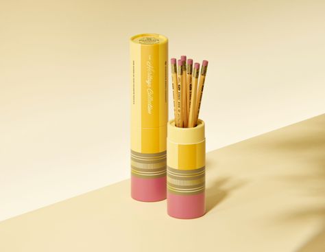 Musgrave Pencil Company Has Packaging That Doubles As A Keepsake | Dieline - Design, Branding & Packaging Inspiration Pencils Packaging, Pencil Packaging, Shelbyville Tennessee, Company Paper, Products Packaging, Watermark Design, Pencil Cup, Marketing Director, Beer Packaging