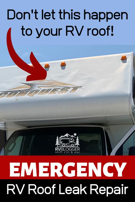 This informative RV video is about how to  fix an RV roof in an emergency if it’s leaking. RV water damage repairs are extremely expensive so it's important to fix your leaky RV roof as soon as possible. Flex Seal is a convenient way to fix your RV roof quickly. Flex Seal can be used temporarily for an RV rubber roof repair. And it works on #motorhomes, #traveltrailers and #5thwheels too! #rvblogger #rvroof #rvroofrepair #rvleak #rvmaintenance #flexseal #youtube Travel Trailer Hacks, Rv Roof Repair, Rv Videos, Rubber Roof, Roof Leak, Flex Seal, Roof Leak Repair, Roof Sealant, Repair Videos