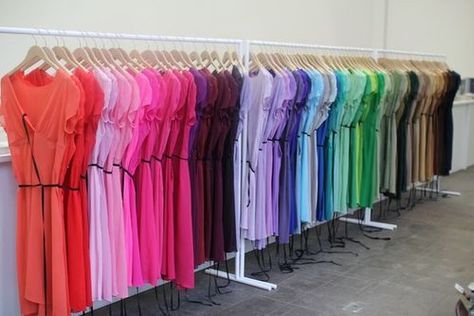 weeeee. Shirt Organization, Coordinated Outfits, Paint Chip Art, Store Experience, Diy Room Decor For Teens, Miss Moss, Style Bubble, Rainbow Outfit, Rainbow Fashion