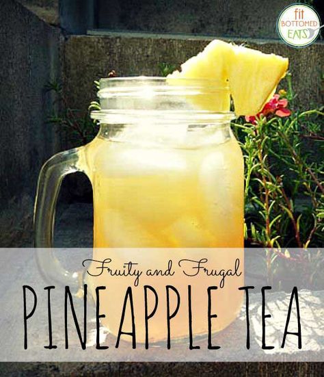 Pineapple Green Tea Recipe, Infused Tea Recipes, Pineapple Tea Recipe, Pineapple Green Tea, Best Iced Tea Recipe, Infused Tea, Cut Sugar, Pineapple Tea, Diy Pineapple