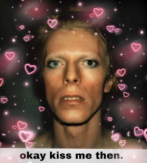 David Bowie Funny, David Bowie Meme, Y2k Pictures, David Bowie Fashion, David Bowie Pictures, Smells Like Teen Spirit, Love And Affection, British People, Ziggy Stardust