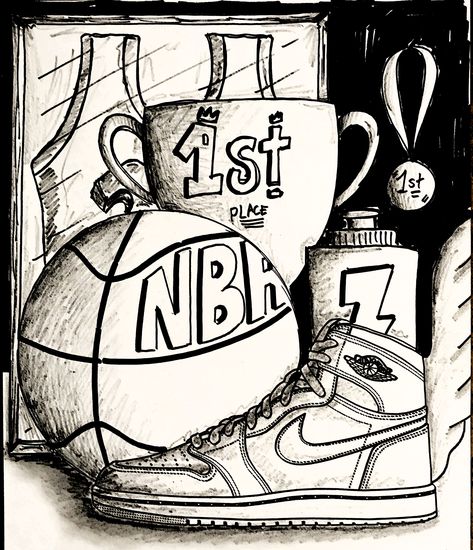 basketball objects with shading Cool Basketball Drawings, Basketball Doodle Art, Basketball Aesthetic Drawing, Basketball Drawing Ideas, Basketball Art Draw, Basketball Drawings Sketches, Basketball Sketch, Basketball Doodle, Basketball Drawings