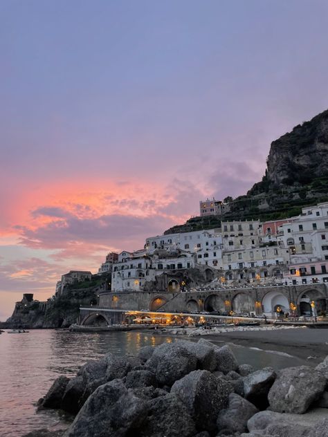 Italy Seaside, City View Apartment, Building Aesthetic, Night Wallpaper, Seaside Village, Italian Summer, Northern Italy, Travel Board, Future Life