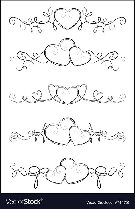 Headstone Art, Heart Doodle, Heart Tattoo Designs, Heart Drawing, Valentines Design, Doodle Art Designs, Zen Doodle, Tattoo Design Drawings, Doodle Patterns