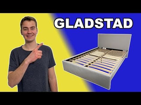 (5) Tutorial | GLADSTAD Bed Frame IKEA - YouTube Ikea Kleppstad Bed, Kleppstad Bed Frame, Ilea Bed Frame, Gladstad Bedframe, Ikea Vadheim Bed Hack, Bed Frame Ikea, Ikea Bed Frame, Ikea Bed Frames, Ikea Bed