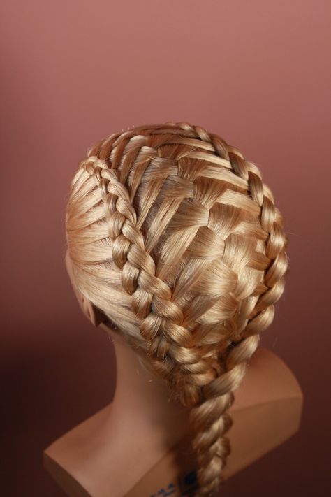 Gorgeous braiding technique. And not so complicated as it looks like. Waterfall French Braid, Hair Designs For Girls, Hair Braid Designs, Lace Braids, Medieval Hairstyles, Competition Hair, Rave Hair, Beautiful Braided Hair, Waterfall Braid