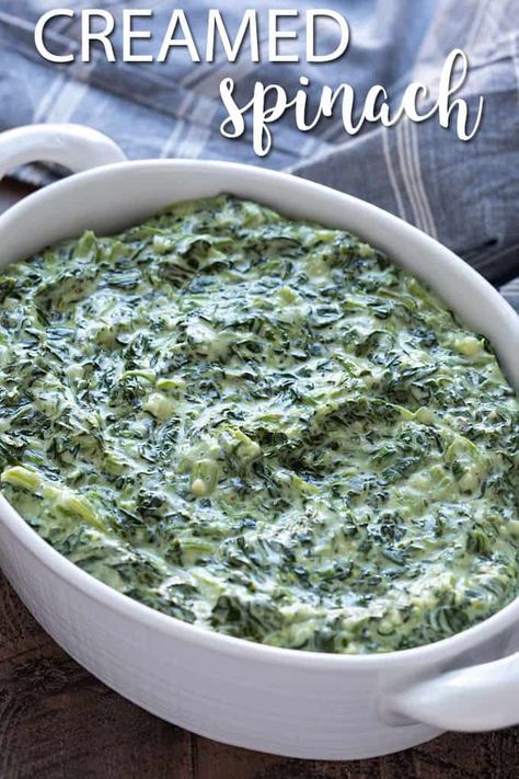 Easy Creamed Spinach Ruth’s Chris Creamed Spinach, Ruth Chris Creamed Spinach, Easy Creamed Spinach, Creamed Spinach Recipe Easy, Easy Spinach Recipes, Cream Spinach, 2024 Holidays, Vegetable Cooking, Creamed Spinach Recipe