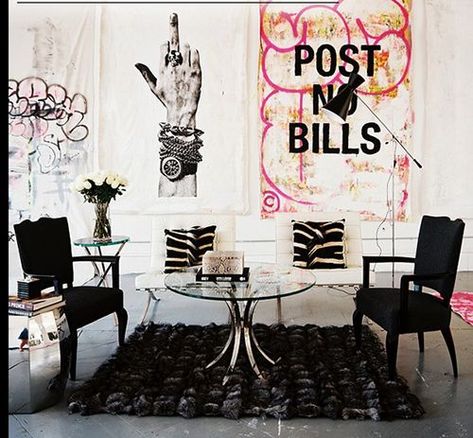 Rock n Roll Interiors on Pinterest | Rock Stars, Glam Rock and Kid ... Casa Rock, New Yorker Loft, Bachelorette Pad, New York Loft, Funky Home Decor, Baroque Style, Design Del Prodotto, Decoration Inspiration, Chic Home