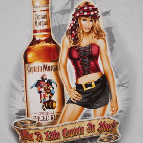 Captain Morgan Captain Morgan Costume Women, House Party Outfit College, Captain Morgan Costume, Captain Morgan Rum, House Party Outfit, Girl Captain, Party Outfit College, Mod Podge Crafts, Pirate Art