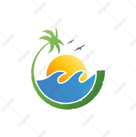 Ocean Png, Beach Logo, Png Illustration, Diy Crafts Life Hacks, Un Logo, Palm Trees, Life Hacks, ? Logo, Logos