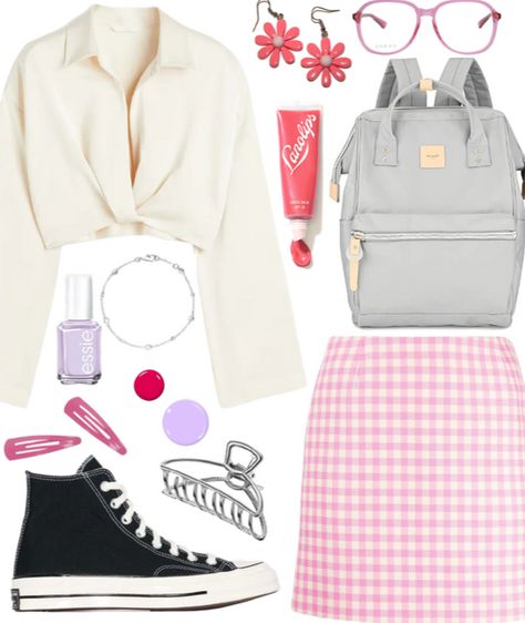 Going School Outfit | ShopLook Clothes Polyvore, Teen Summer, Outfit Shoplook, School Outfit, Soft Girl, Girly Girl, School Outfits, What To Wear, Back To School