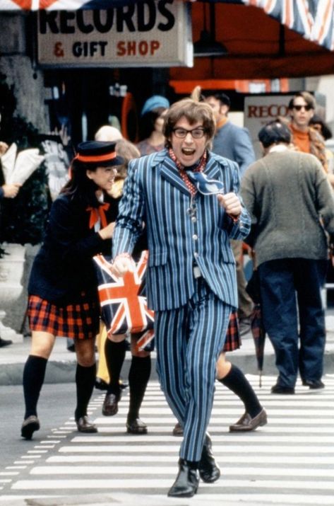 Austin Powers International Man Of Mystery, Ladies Toilet, International Man Of Mystery, Mike Myers, Austin Powers, Jack Flag, Union Jack Flag, Crazy Stuff, Motion Pictures