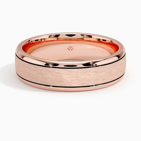 Shop Rose Gold Men's Wedding Bands - Brilliant Earth Rose Gold Mens Wedding Band, Rose Gold Wedding Band, Mens Gold Wedding Band, Wedding Anniversary Rings, Rose Gold Wedding Bands, Brilliant Earth, Engagement Rings For Men, Rose Gold Wedding, Black Rhodium