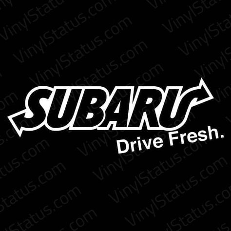 This Subaru Drive fresh self-adhesive decal/sticker has no background. Free Shipping on all sticker orders over $25. Free quick and easy application instructions. Subaru Forester, Vinyl Designs, Car Stickers, Decals Stickers, Car Show, Subaru, Custom Stickers, Positive Quotes, Vinyl Sticker