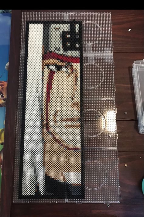 Naruto perler beads Perler Beads Ideas Big, Kakashi Perler Beads, Kakashi Perler Beads Pattern, Naruto Perler Beads Pattern, Patrones Hama Beads Ideas, Naruto Perler, Naruto Fuse Beads, Naruto Bead Pattern, Naruto Perler Beads